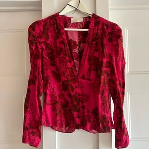 H&M Conscious Exclusive pink blouse size 6